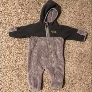 North face fleece suit